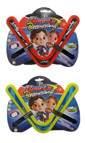 Boomerang Infantil Brinquedo Criança Vai E Volta Colorido