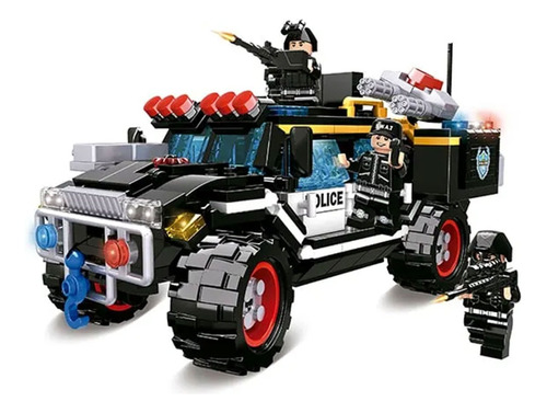 Hummer Polícia Operações Especiais 664 Peças Compatível Lego