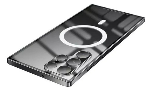 Para Samsung S23 Ultra Thin Metal Bezel Magnetic Phone Case