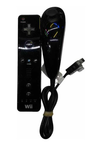 Control Wii Mote || Nunchuck | Negro | Original | Funcional (Reacondicionado)