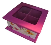 Comprar 2) Caja De Te Con Vidrio, Diversas Medidas