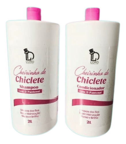 Shampoo E Condicionador Chiclete 2l Com D'pantenol Lord