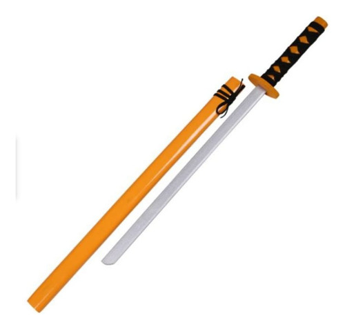  Espada Katana Samurai Juguete Madera Naranja 