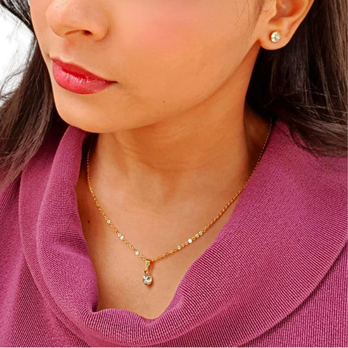 Imagem 6 de 10 de Relógio Champion Feminino Dourado Luxo + Colar E Brincos 18k
