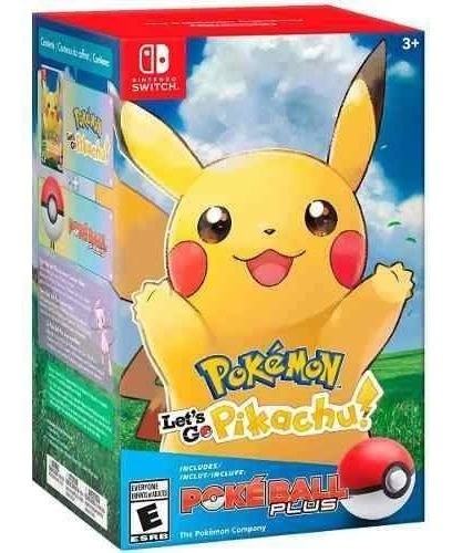 Pokemon Let's Go, Pikachu + Poke Ball - Juego Físico Switch