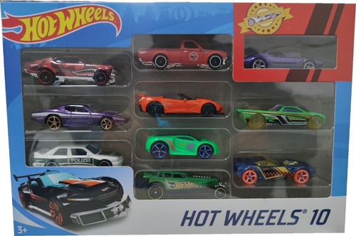 Hot Wheels Kit 10 Carrinhos Sortidos - Mattel 54886