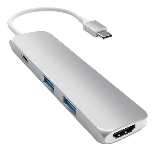 Adaptador Multipuerto Satechi Slim Usb-c Silver