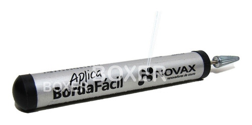Aplica Borda Facil Novax Aplicador Caneta Borda Italiana Tinta Sem Tinta Exterior Prata/preto