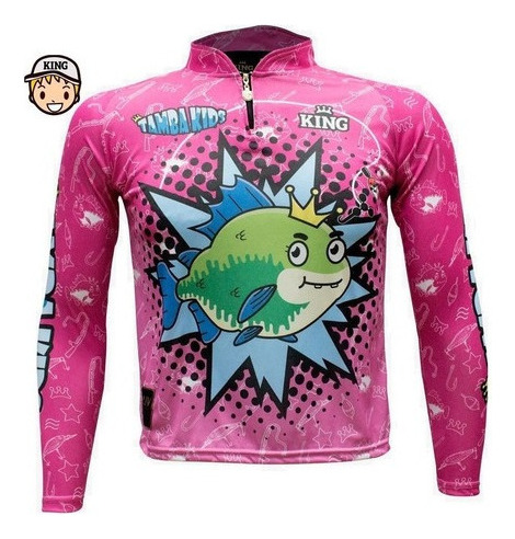 Camiseta Remera Infantil Animadas Proteccion Uv50+ Pesca