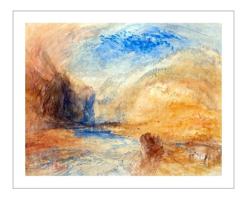 Lamina Fine Art Paisaje De Montaña Turner 47x60 Myc