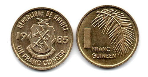 Guinea Moneda 1 Franco Año 1985 Km#56 Sin Circular