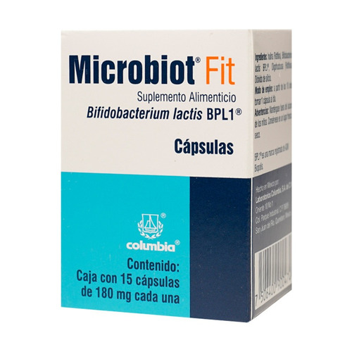 Suplemento Alimenticio Microbiot Fit  15 Capsulas.