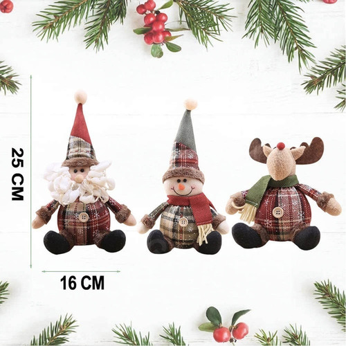 F 3 Muñeco Navideños Adornos Colgantes Arbol Navidad