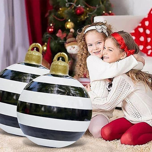 . Decoração De Natal De Bola Inflável Pvc Gigante De 60
