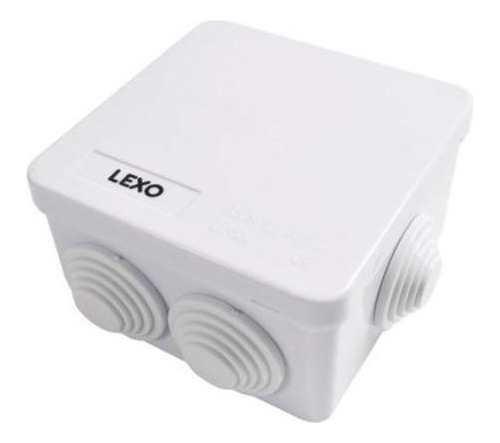 Caja Estanca Ip65 Termoplástico 2 Conos 100x100x70mm Lexo