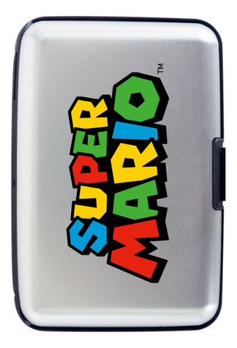 Billetera Super Mario Bros Tarjetero Aluminio Porta Doc
