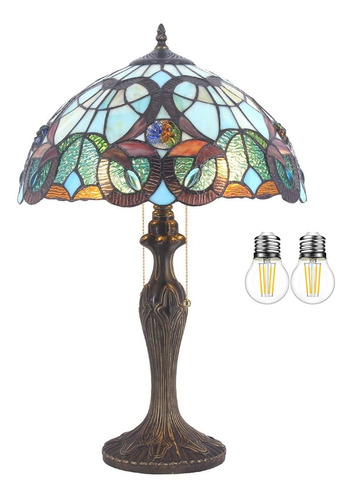 Lámpara De Mesa Tiffany De Cristal Manchado Lámpara De Noche