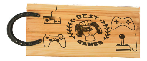 Tabla Picada De Madera Con Herradura Gamer Video Juegos