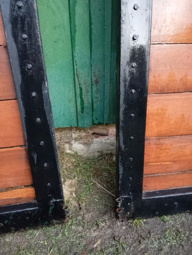 2 Puertas De Viraró Y Hierro 218 Alto X 170 Ancho La Plata Marrón