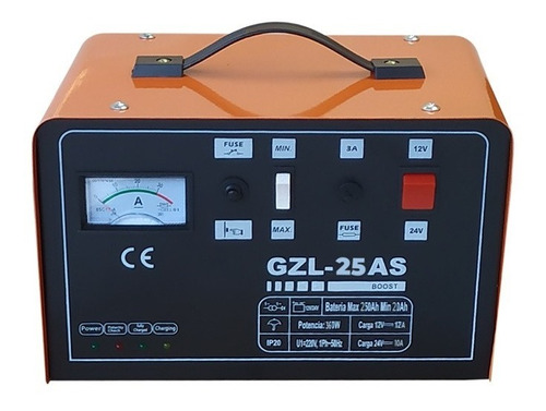 Cargador Bateria Portatil 25a Auto Stop Kushiro Gzl 25as