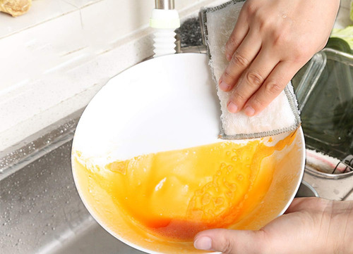 Esponjas Absorbentes Naturales De Bambú, Esponjas De Limpiez
