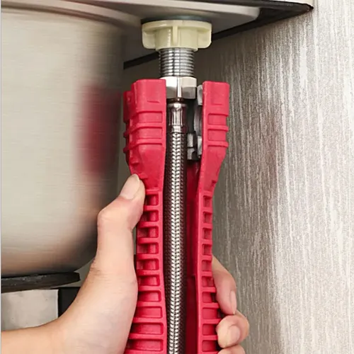 Llave Inglesa 5 En 1 Versátil Para Sanitaria, Fregadero Rojo