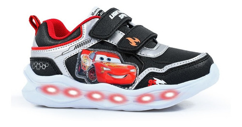 Zapatillas Footy Con Luces Cars Disney Nene Línea Pro