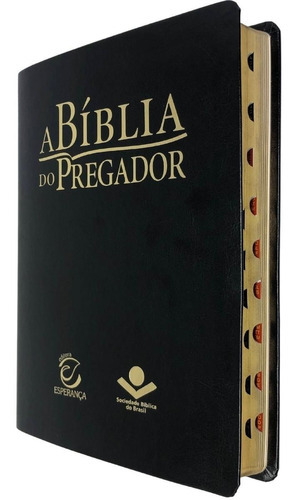 Estudos Sbb Esperança Pregação Pregar Pastor Presente Índice Lateral: Bíblia Sagrada, De João Ferreira De Almeida. Editora Esperança, Capa Mole Em Português, 2020