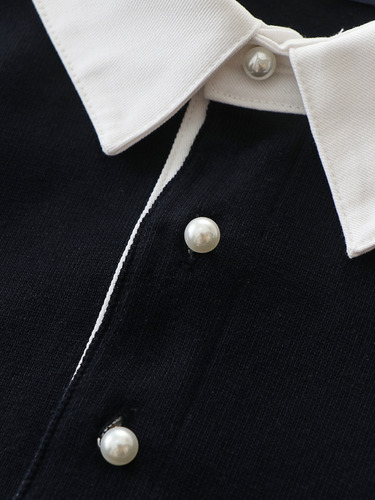Blusa Polo Con Capucha De Botón Lv Playeras H