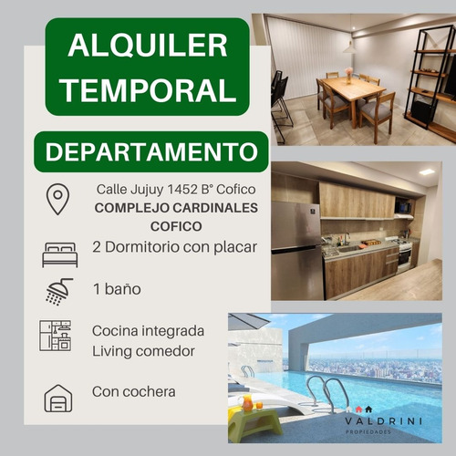 Departamento En Barrio Cofico Con Pileta Y Gimnasio - 2 Dormitorios