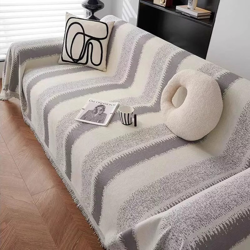 Cinza Claro Listrado - 180* 230 Cm (assento Duplo) (simple M