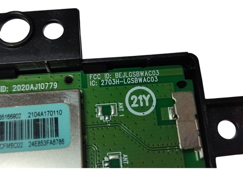 Modulo Wifi Y Botón LG 55up7000pua Eat65166902/lgsbwac03