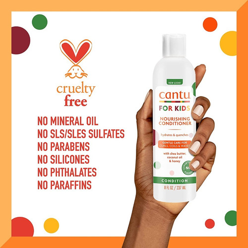 Cantu Kids Acondicionador Para Niños Cabello Rizado 237ml