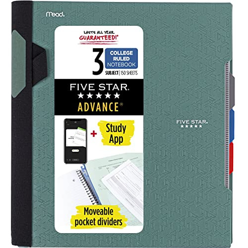 Cinco Estrellas Avance Cuaderno Con Espiral, 3 Sujeto, Papel