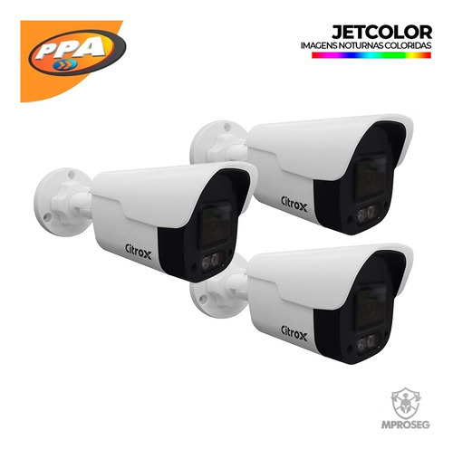 Kit 3 Câmeras 4x1 Jetcolor 2mp Bullet Full Hd  2,8 Citrox