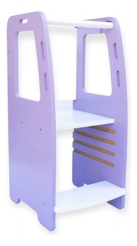 Torre De Aprendizaje Madera Montessori Altura Regulable Mesa