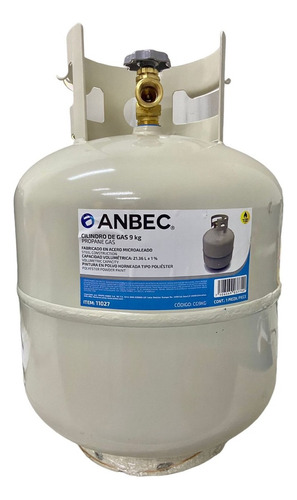 Tanque De Gas Lp Vacío Marca Anbec De 10kg Cilindro Portátil