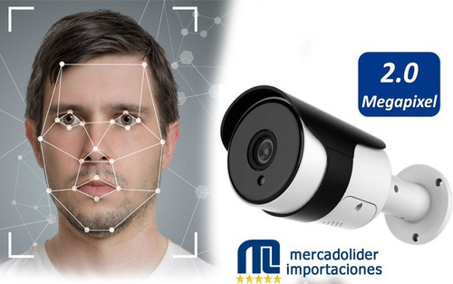 Imagen 2 de 4 de Kit 4 Camaras Dvr Reconocimiento Facial Poe 2mp App Celular