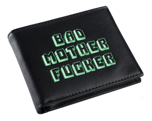 Cartera Bad Motherfucker - Pulp Fiction - Negra / Verde