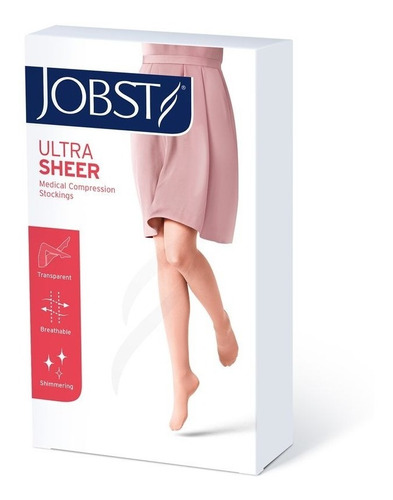 Media Jobst Ultrasheer Compresion 15-20 A Rodilla Sunbronze