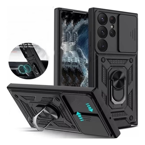 Capa Capinha Case 4em1 Armadura P/ Galaxy S25 S24 S23 Ultra