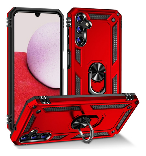 Funda Uso Rudo Shockproof Para Galaxy A14 4g/ 5g + Cristal