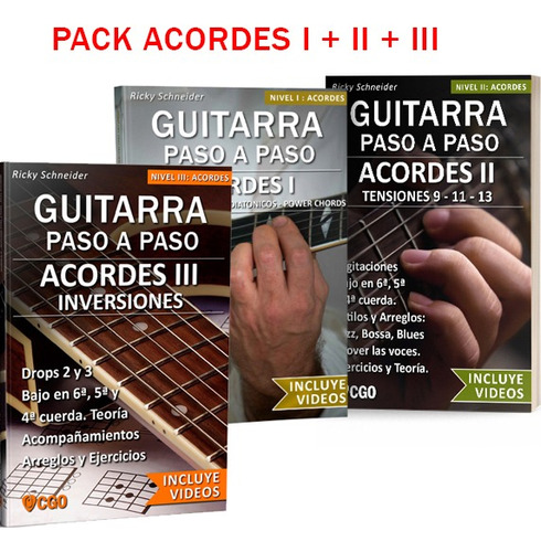 Pack Acordes I + Acordes I I + Acordes Iii