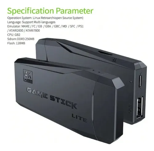Gamer Stick 4k M8 Lite Para Tv Con Más De 20000 Juegos