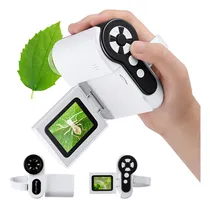 Comprar Barchrons Microscopio Para Niños, 1000 X De Mano Para Niños Con 6 Luces Led Ajustables, Visualización Lcd De 2 Pulgadas, Mini Microscopio Portátil Usb A Para Niños De 8 A 12, Tarjeta Sd De 32 Gb