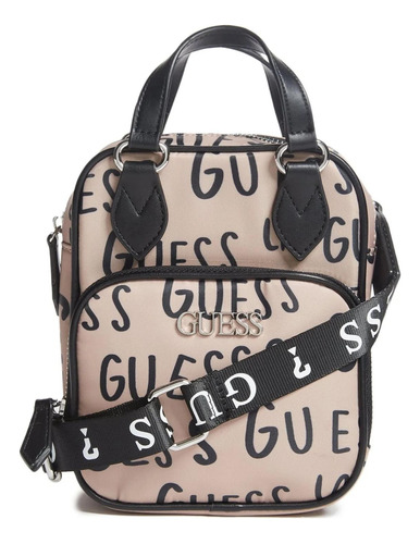 Cartera Crossbody Guess Logo Print Nylon