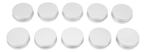 Latas Redondas De Alumínio, 10 Unidades, Tampas De Rosca De