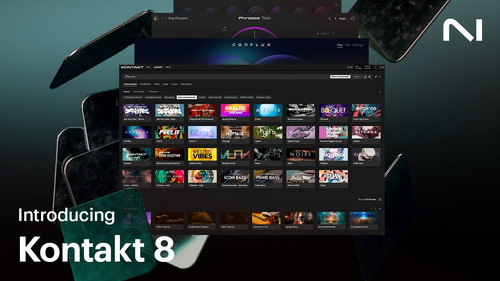 Kontakt 8 Pro + 10 Librerías + Factory Library 2 | Win Mac