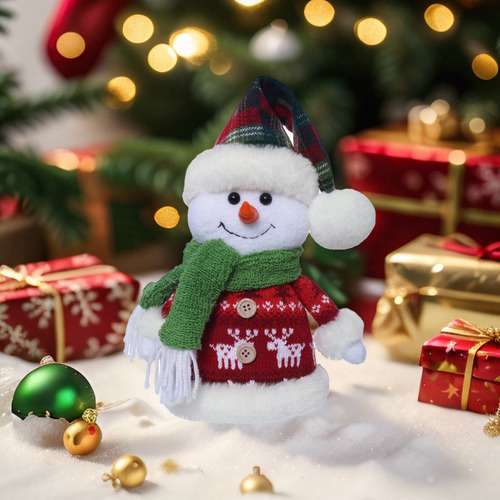 ) A Set De Decoración De Escritorio Con Muñeco De Nieve