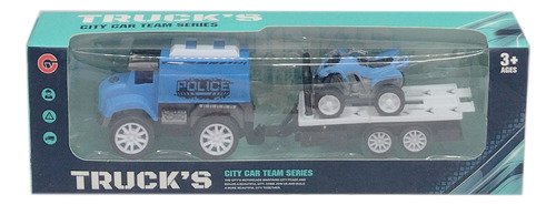 Camion Policia Coleccion Truck Pull Back Ploppy 364186